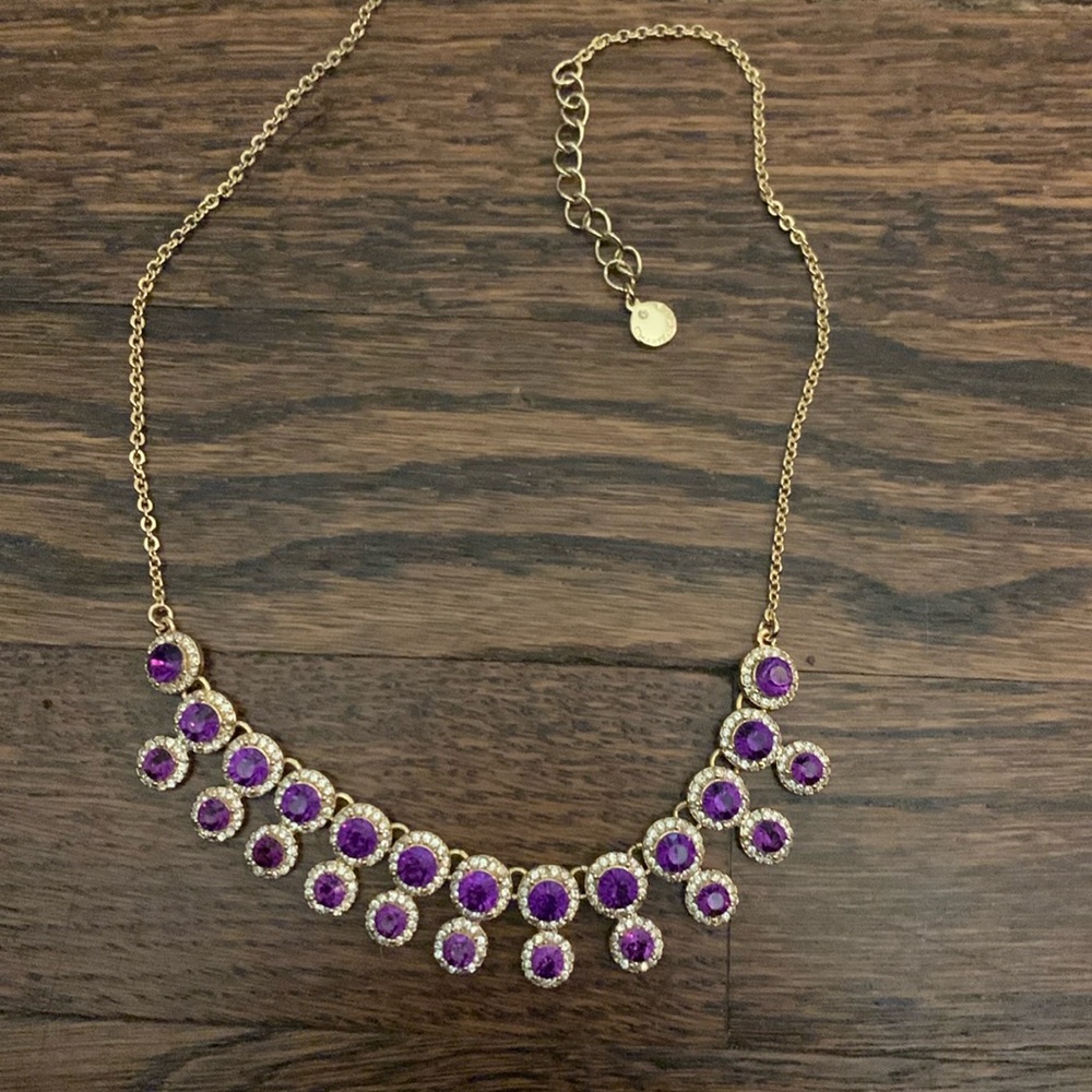Charter club lavender rhinestones necklace
